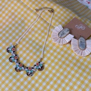 Plunder Necklace with Turquoise and Gold Accents